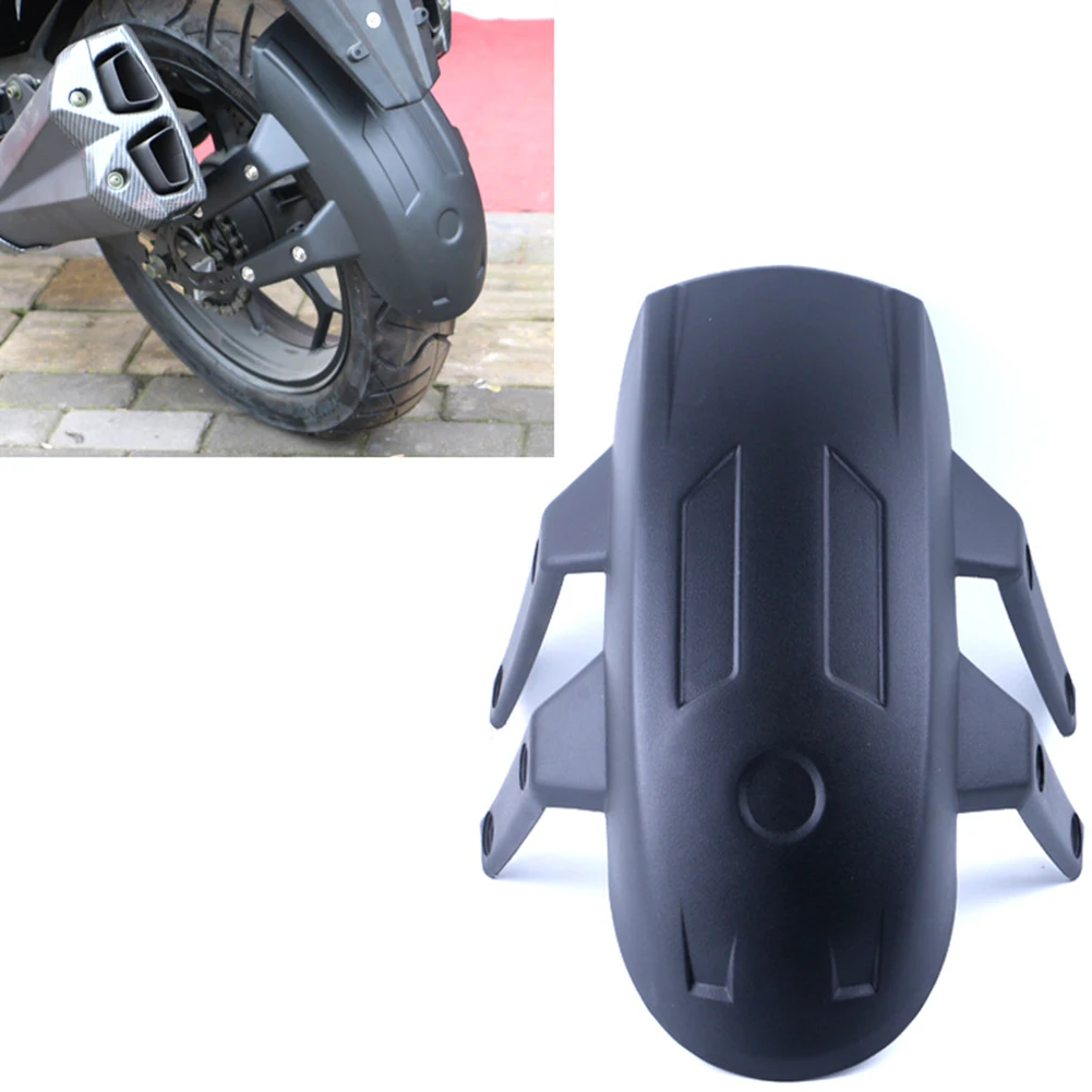 Motorcycle Rear Wheel Extension Fender Cover Splash Guard Mudguard Universal BK